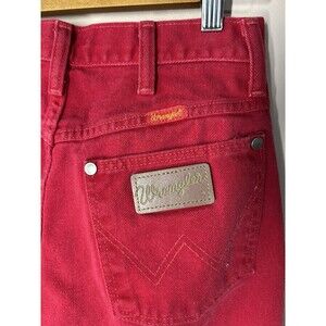 Wrangler Jeans Womens Sz 7 Cowboy Cut Tapered Leg USA 14MWZMR Red